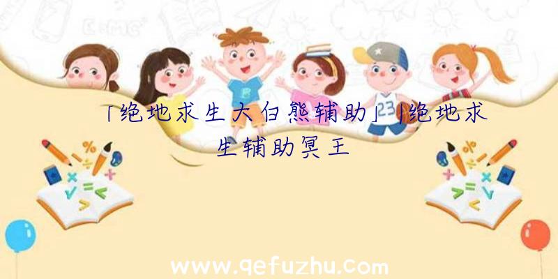 「绝地求生大白熊辅助」|绝地求生辅助冥王